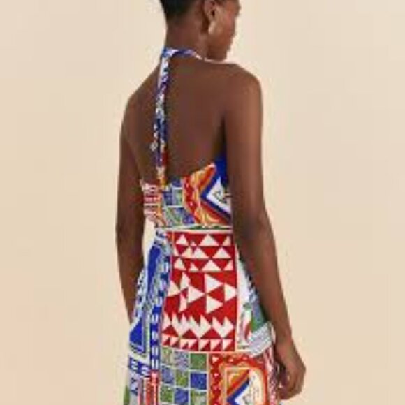 FARM Rio Rio Pitta Colors Mini Halter Dress, Never Worn! - Picture 3 of 3